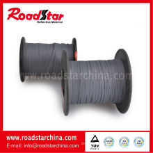 2mm width grey color double sided reflective thread for knitting